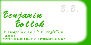 benjamin bollok business card